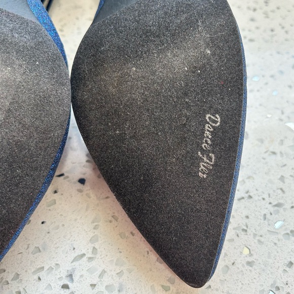 NEW Womens Blue Glitter Easy Street Moonlight Dance Flex Dress Shoes / Size 7 - Picture 7 of 12